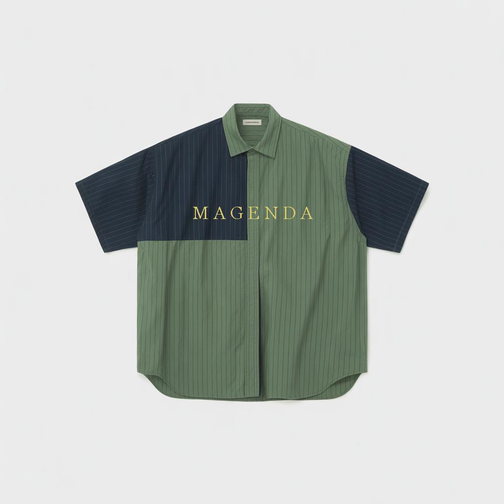 Two-toned button-down front product preview